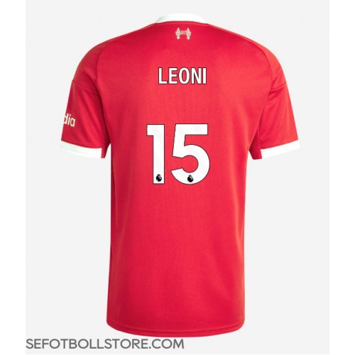 Liverpool Giovanni Leoni #15 Replika Hemmatröja 2025-26 Kortärmad